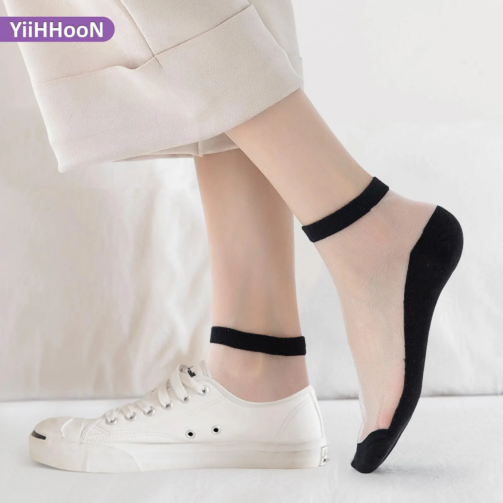 Жіночі прозорі шкарпетки Універсальний розмір, фото №6 Жіночі прозорі шкарпетки Універсальний розмір, фото №6