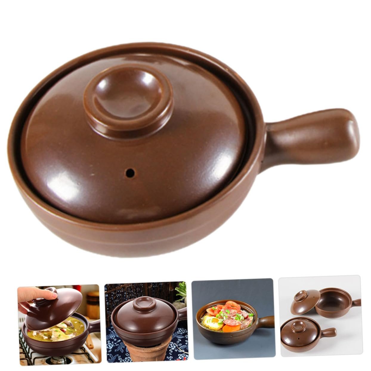 Горшок керамический жаростойкий антипригарный, фото №6