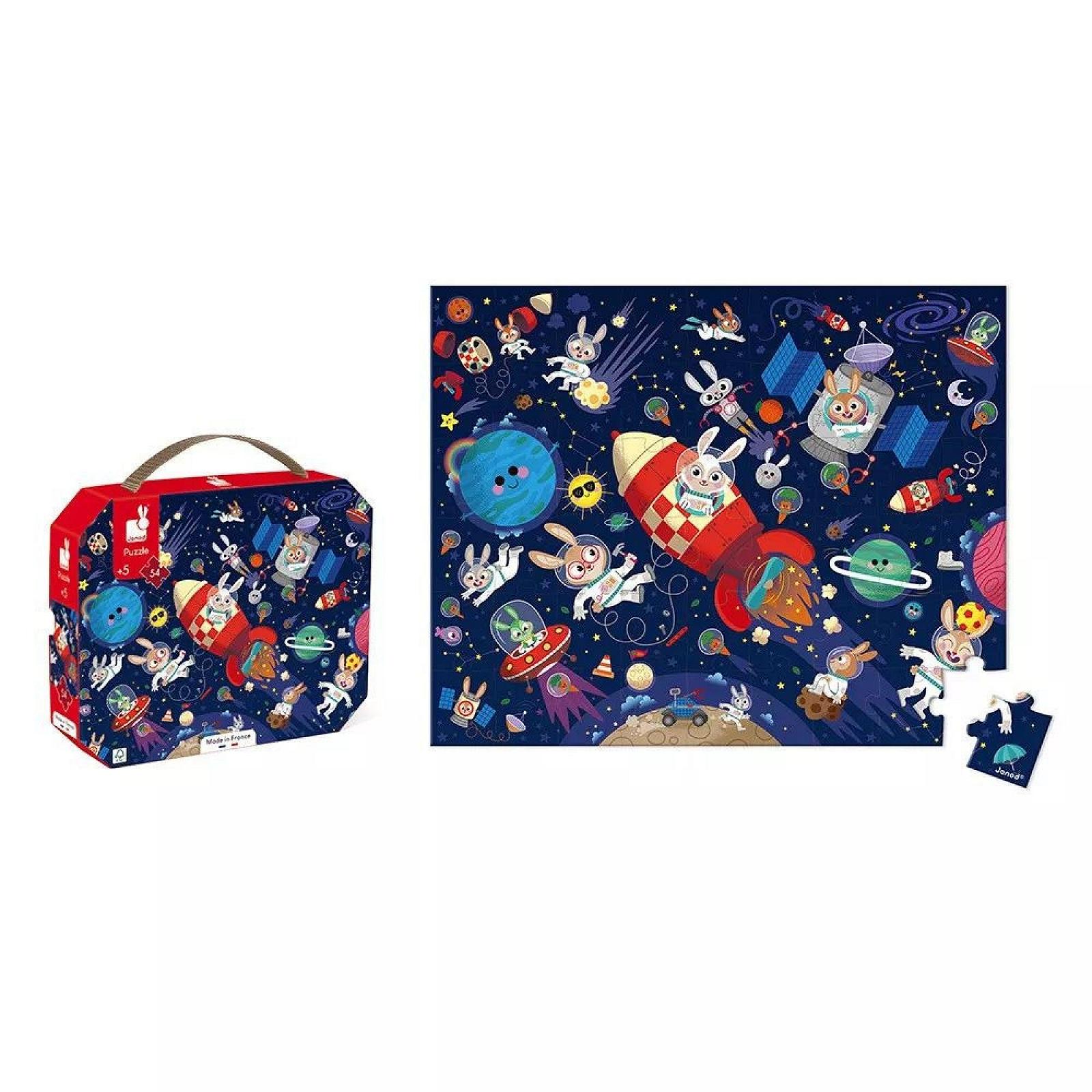 Пазл Janod The Rocket J02545 54 элемента FSC Голубой, фото №3 Пазл Janod The Rocket J02545 54 элемента FSC Голубой, фото №3