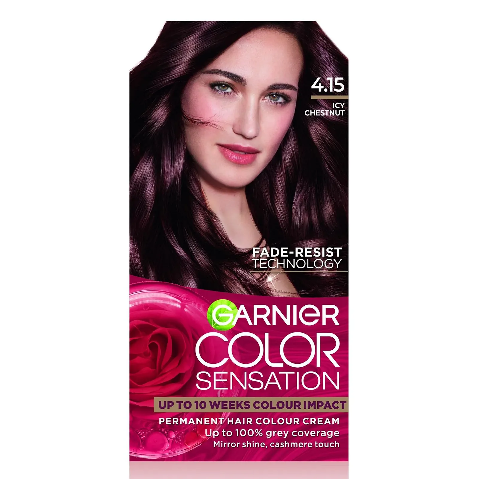 Фарба для волосся Garnier Color Sensation 4.15 Крижаний Каштан, фото №1