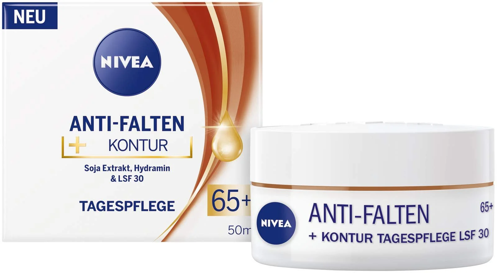 Денний крем Nivea Anti-Wrinkle + Contour проти зморшок SPF 15 55+ 50 мл, фото №1 Денний крем Nivea Anti-Wrinkle + Contour проти зморшок SPF 15 55+ 50 мл, фото №1