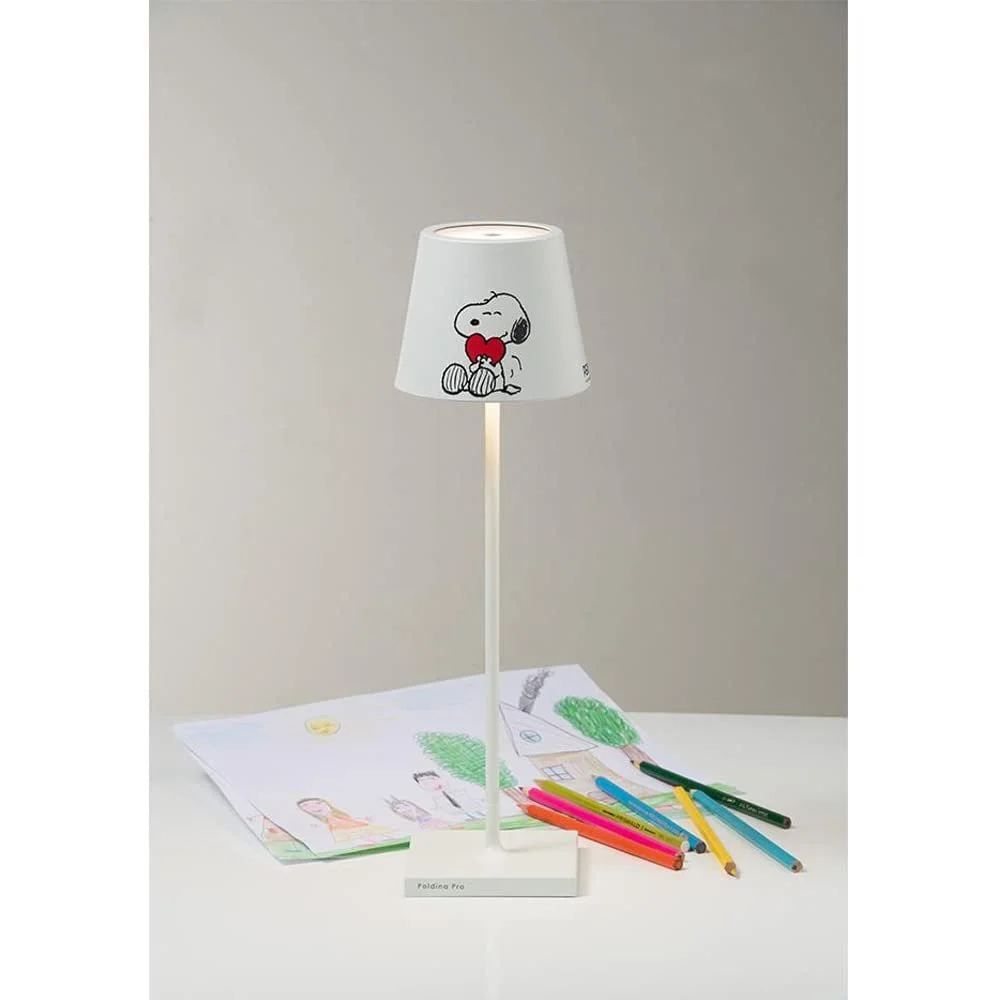 Настільна лампа Zafferano Lampes à Porter Poldina x Peanuts Heart акумуляторна IP65, фото №2