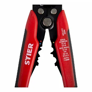 Автоматический стриппер-кримпер STIER Kombi+ 0.2-6.0 мм² synthetic.ua - Фото 1