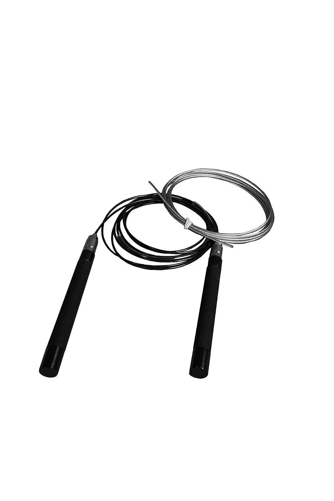 Скакалка ModularSports Speed Rope сталева з 2 тросами та підшипниками чорна, фото №1 Скакалка ModularSports Speed Rope сталева з 2 тросами та підшипниками чорна, фото №1