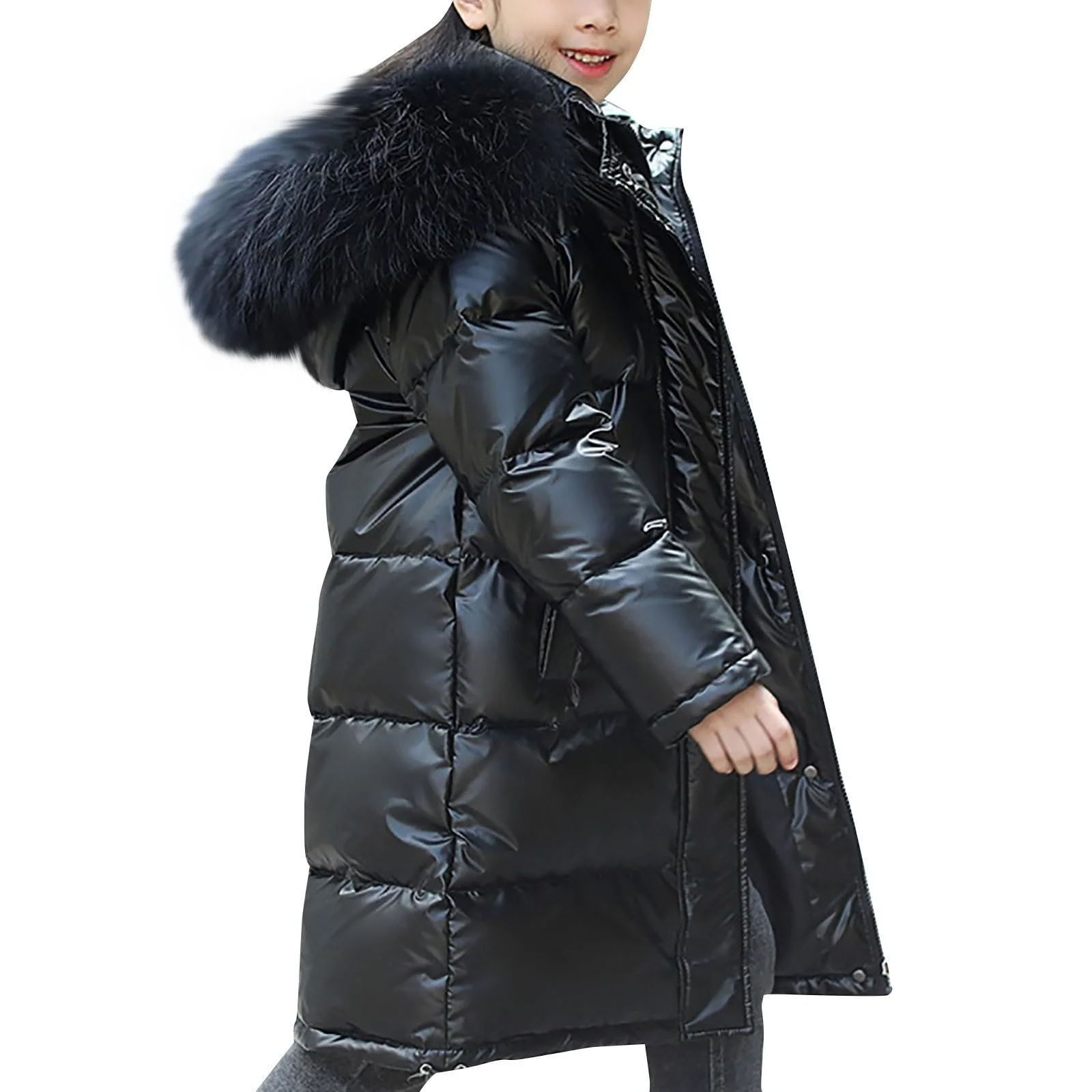 Лижна куртка Generisch для дівчат, Зимове пальто для дівчат, Водовідштовхувальний капюшон, фото №1