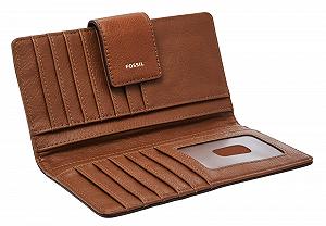 Гаманець Жіночий Fossil Logan RFID Tab Clutch Довжина 17,1 см x Ширина 1,9 см x Висота 8,9 см synthetic.ua - Фото 1