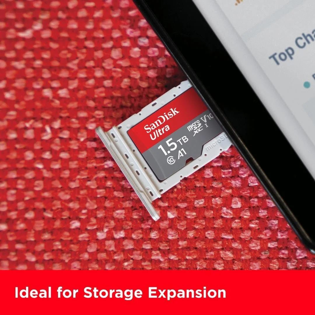 Карта памяти SanDisk Ultra Android microSDXC UHS-I 1.5 TB + Adapter A1 Class 10 U1, фото №4 Карта памяти SanDisk Ultra Android microSDXC UHS-I 1.5 TB + Adapter A1 Class 10 U1, фото №4