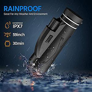 Монокуляр HD Monocular 80x100 з компасом універсальний тримач для смартфона і штатив для спостереження за птахами піших прогулянок кемпінгу концертів synthetic.ua - Фото 1