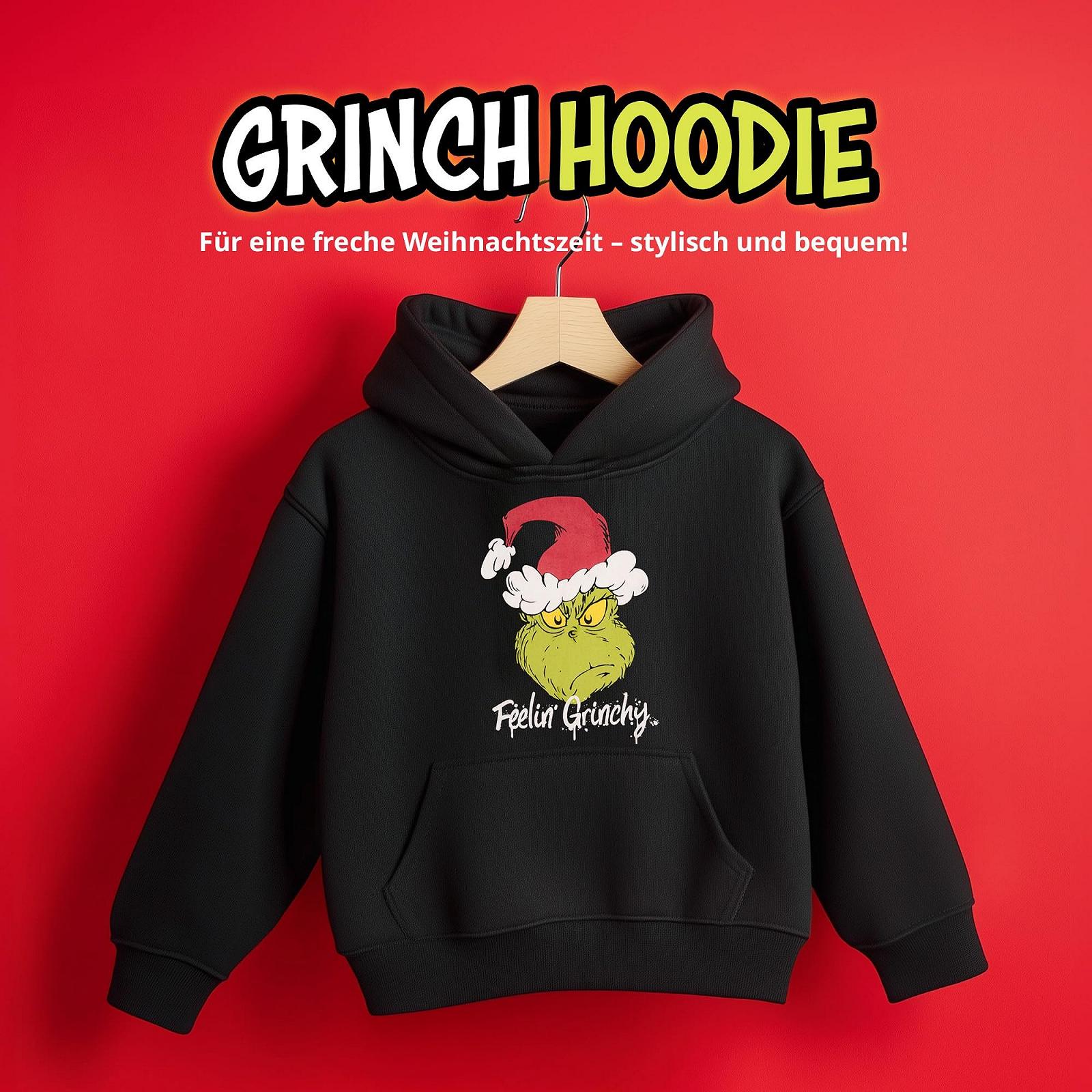 Худі United Labels The Grinch для хлопчиків і дівчаток - Дитячий худі-пуловер з капюшоном Чорний, фото №2