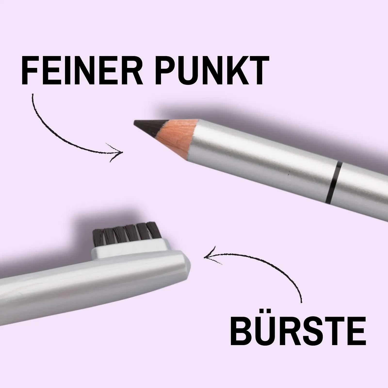 Олівець для брів Impala 03 Brown Long-Wear з щіточкою, фото №4