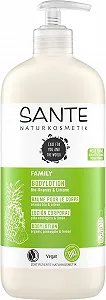 Увлажняющий крем для тела SANTE Naturkosmetik для сухой кожи с органическим ананасом и лаймом, большой объем, семейная серия, 1 x 500 мл - Фото 1