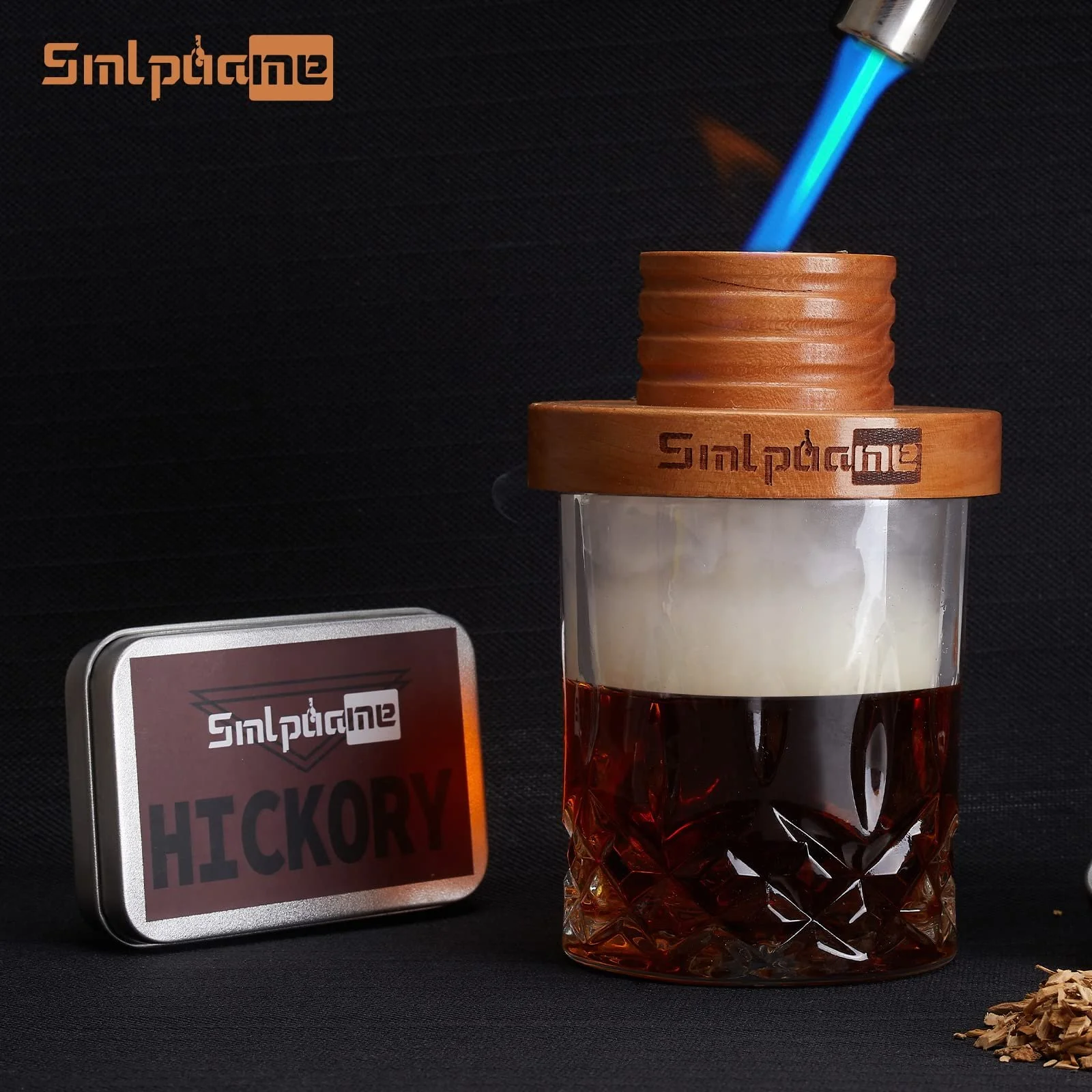 Набор для копчения коктейлей с фонариком, Old Fashioned Whiskey Drinks Smoker Set, фото №7 Набор для копчения коктейлей с фонариком, Old Fashioned Whiskey Drinks Smoker Set, фото №7