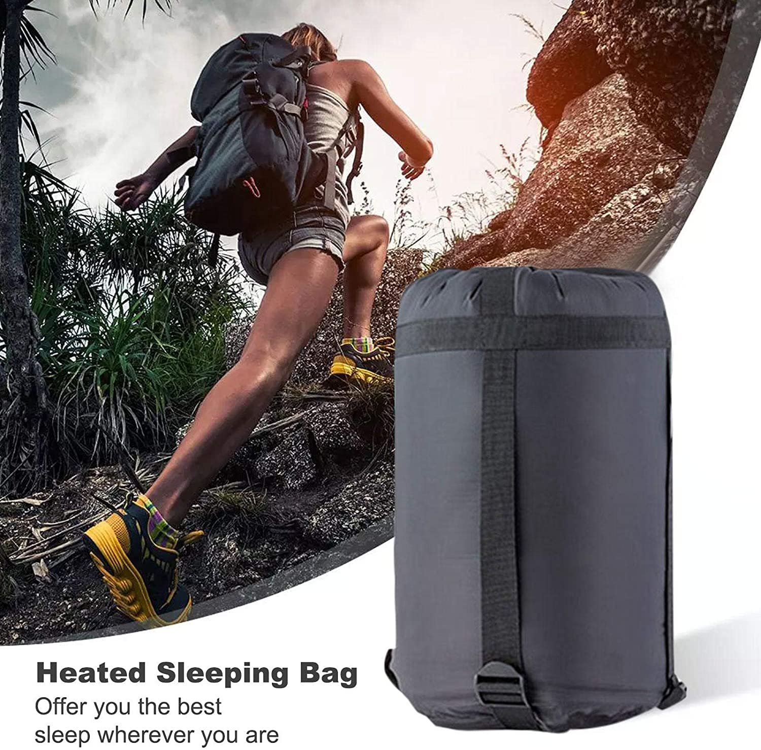 Спальний мішок 3 сезони Легкий Водонепроникний, фото №2 Спальний мішок 3 сезони Легкий Водонепроникний, фото №2