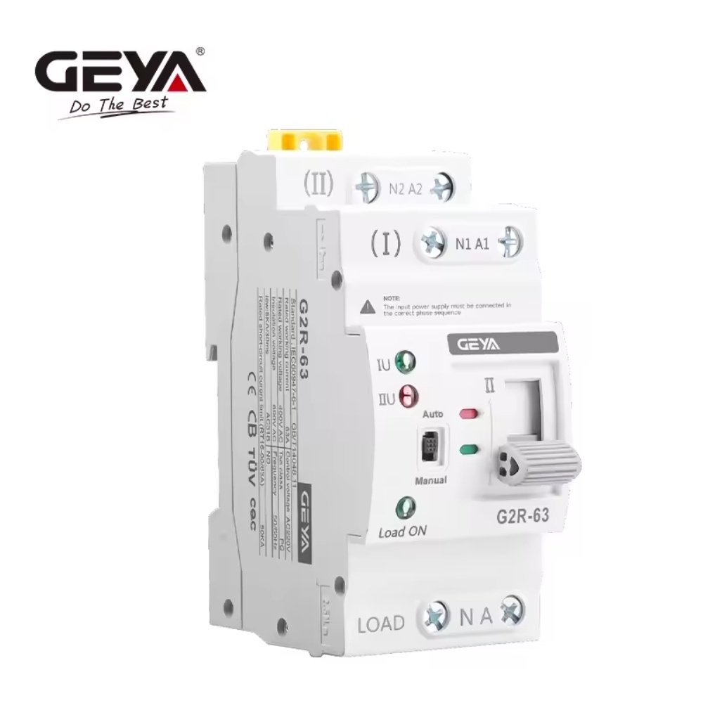 Автомат введення резерву GEYA G2R-63 2P 63A 220V АВР перемикач, фото №5