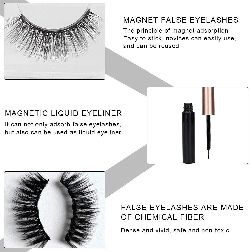 Накладные ресницы Магнитные с магнитной жидкой подводкой для глаз, фото №7 Накладные ресницы Магнитные с магнитной жидкой подводкой для глаз, фото №7