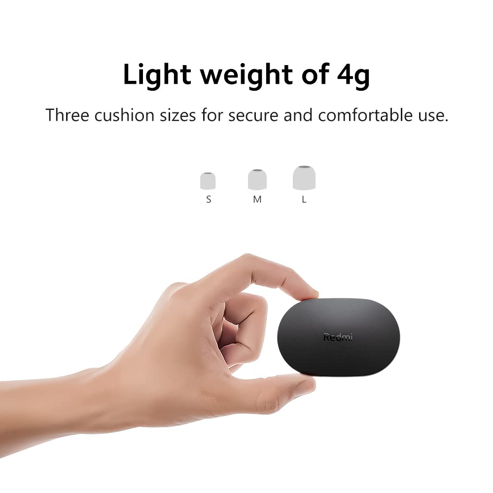 Наушники Xiaomi Redmi Buds Essential Bluetooth 5.2 Внутриканальные с микрофоном HD качество звука 18 часов работы IPX4 моно/стерео режим игровой режим четкие звонки Черный, фото №7