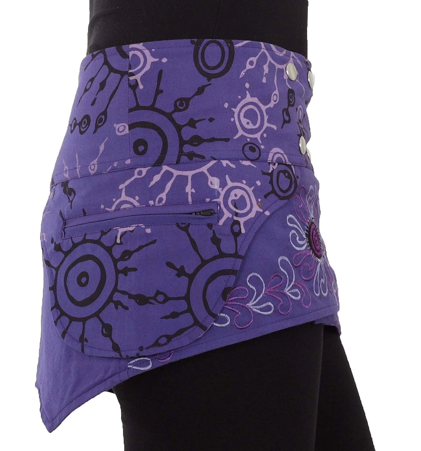 Юбка с запахом PUREWONDER SK21 Женская Короткая Мини-юбка и Каше́р, фото №6