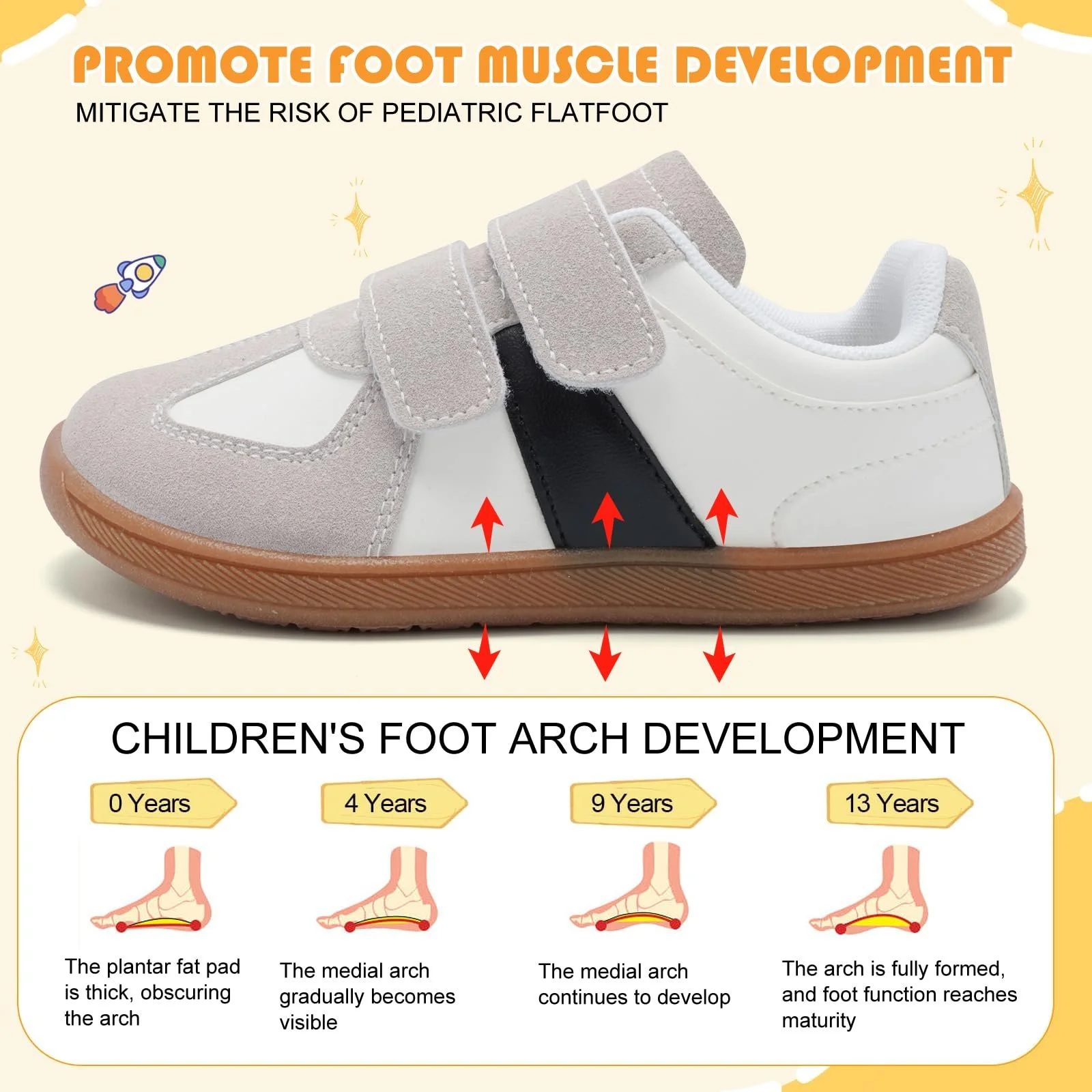 Дитячі Кросівки для хлопчиків Huas Shoes, широкі, зручні, легкі нековзкі, фото №5