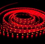 Літка світлодіодна в силіконі 3528 60 світлодіод 5 метрів катушка RED - Фото 1
