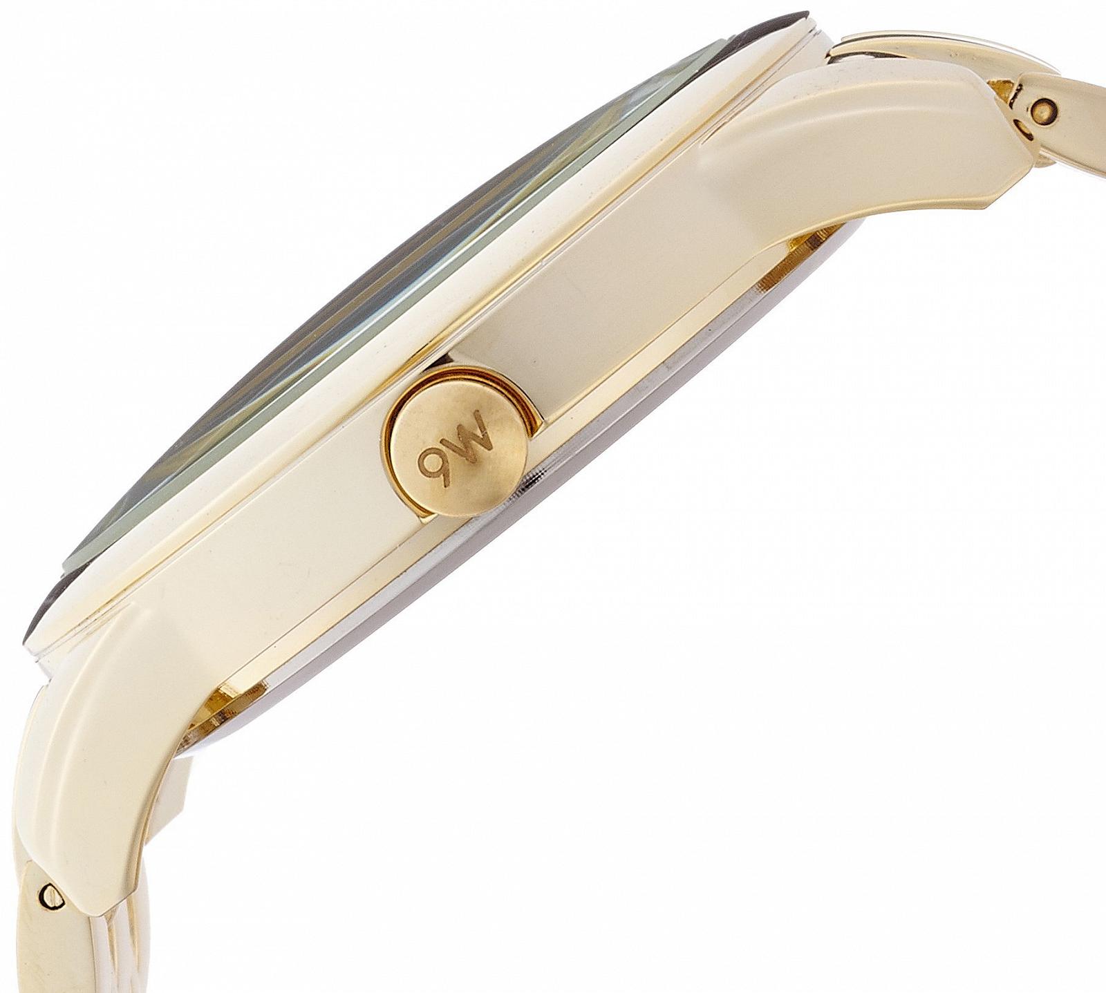 Жіночий годинник Quartz Nine West NW/1578CHGB з золотим циферблатом, аналоговим дисплеєм та золотим браслетом зі сплаву, фото №3