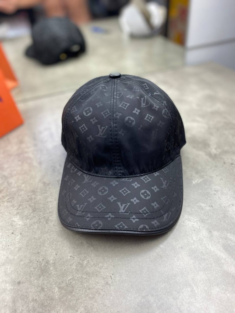 Кепка Louis Vuitton монограмм черная gu564, фото №6