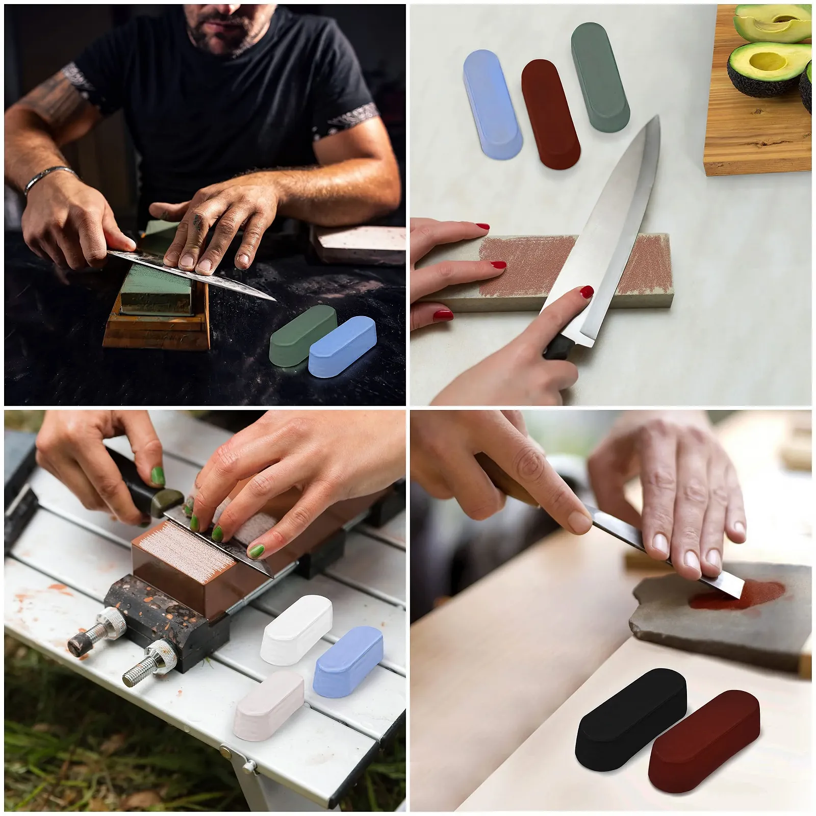 Набір полірувальних паст Belle Vous 8 шт. для шкіри та металу різнокольоровий, фото №6