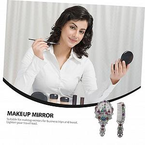 Зеркало Angoily 1 Set Makeup Mirror Vintage Zinc Alloy Винтажное Антикварное synthetic.ua - Фото 1