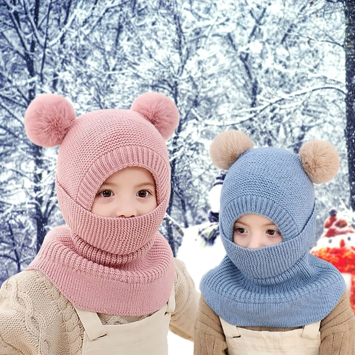 Шапка-бини MAMUNU Детская Зимняя, фото №7