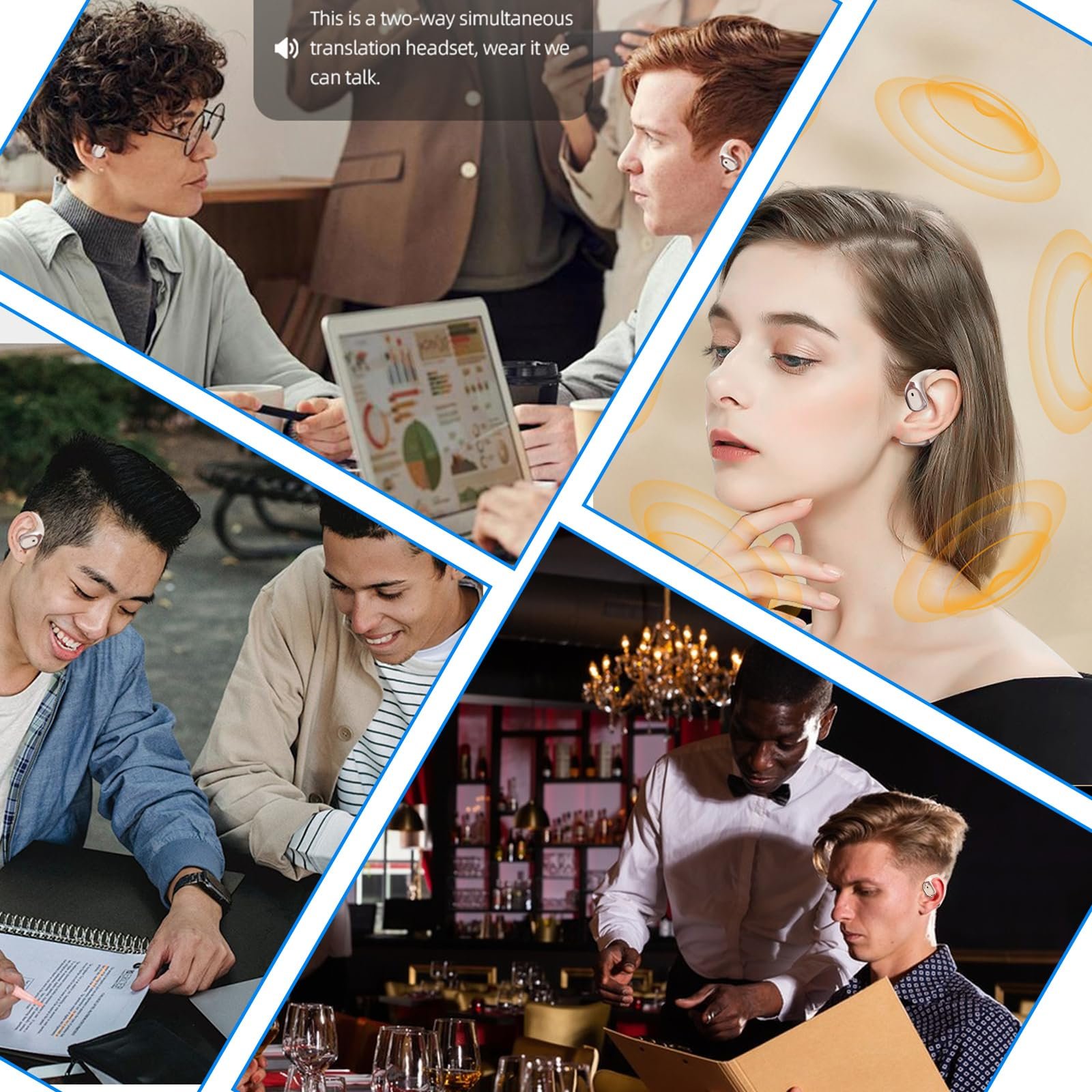 Наушники-переводчики Белый, фото №2 Наушники-переводчики Белый, фото №2