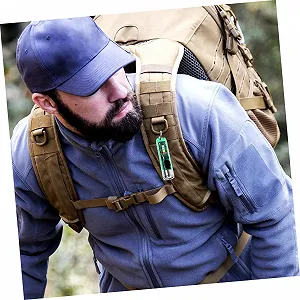 Фонарик INOOMP 1 шт. Предупреждающий фонарь Мощный мини-фонарик Перезаряжаемый мини-фонарик Маленький светодиодный фонарик Мини-супермощный фонарик Зеленый PC synthetic.ua - Фото 1