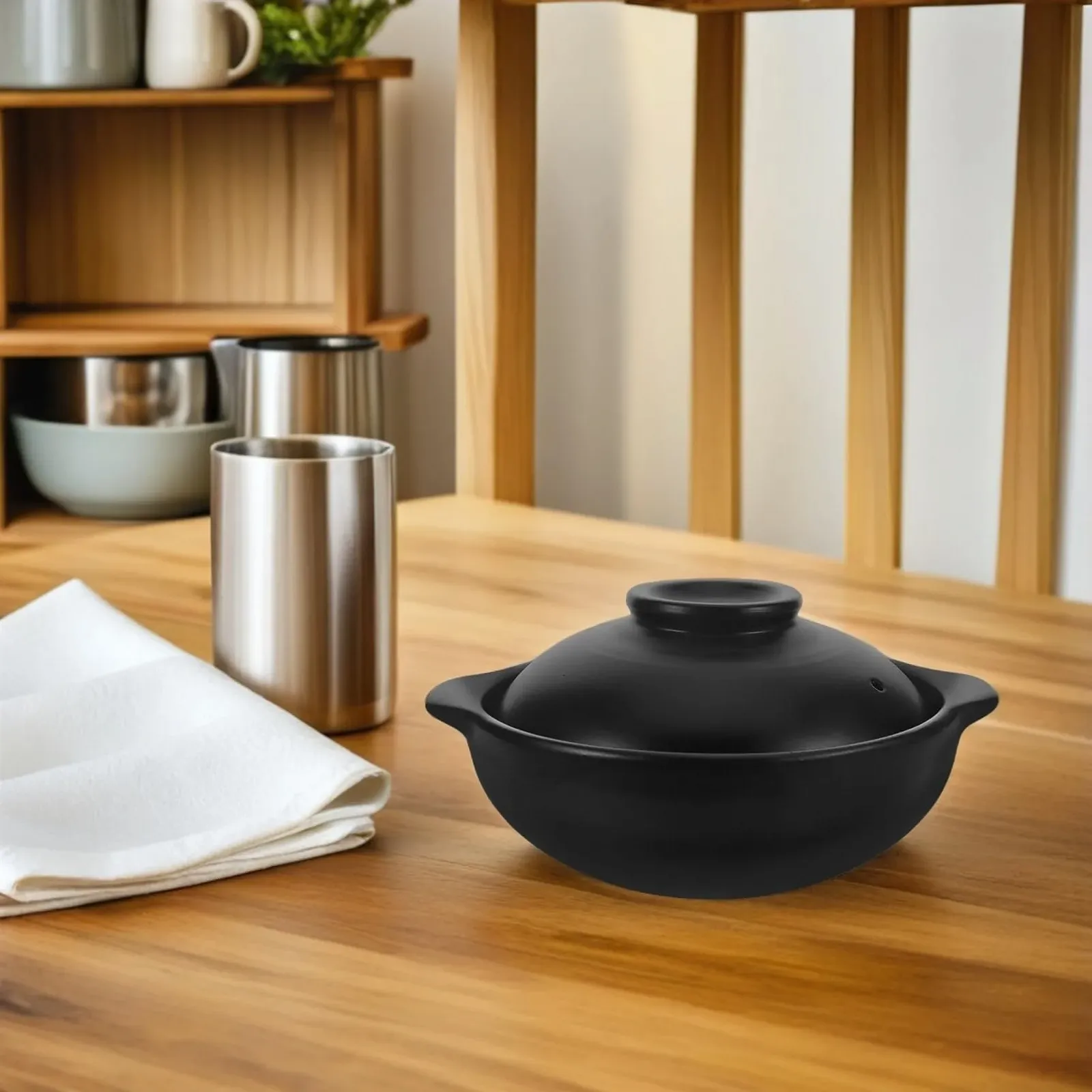 Каструля Sosoport глиняна китайська з кришкою термостійка, фото №7