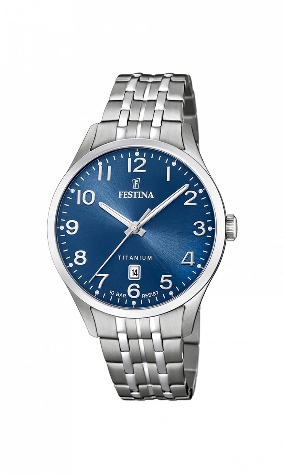 Часы Festina Кварцевые Аналоговые Титан F20466/2 Мужские, фото №1 Часы Festina Кварцевые Аналоговые Титан F20466/2 Мужские, фото №1