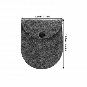 Набор мини-кошельков из фетра для женщин (10 шт.) Темно-серый synthetic.ua - Фото 1