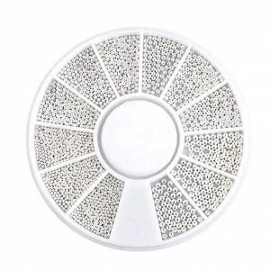 Камень для ногтей Смешанные цвета Нерегулярный Маникюр 3D Украшение для ногтей Металлические заклепки для ногтей Серебро synthetic.ua - Фото 1