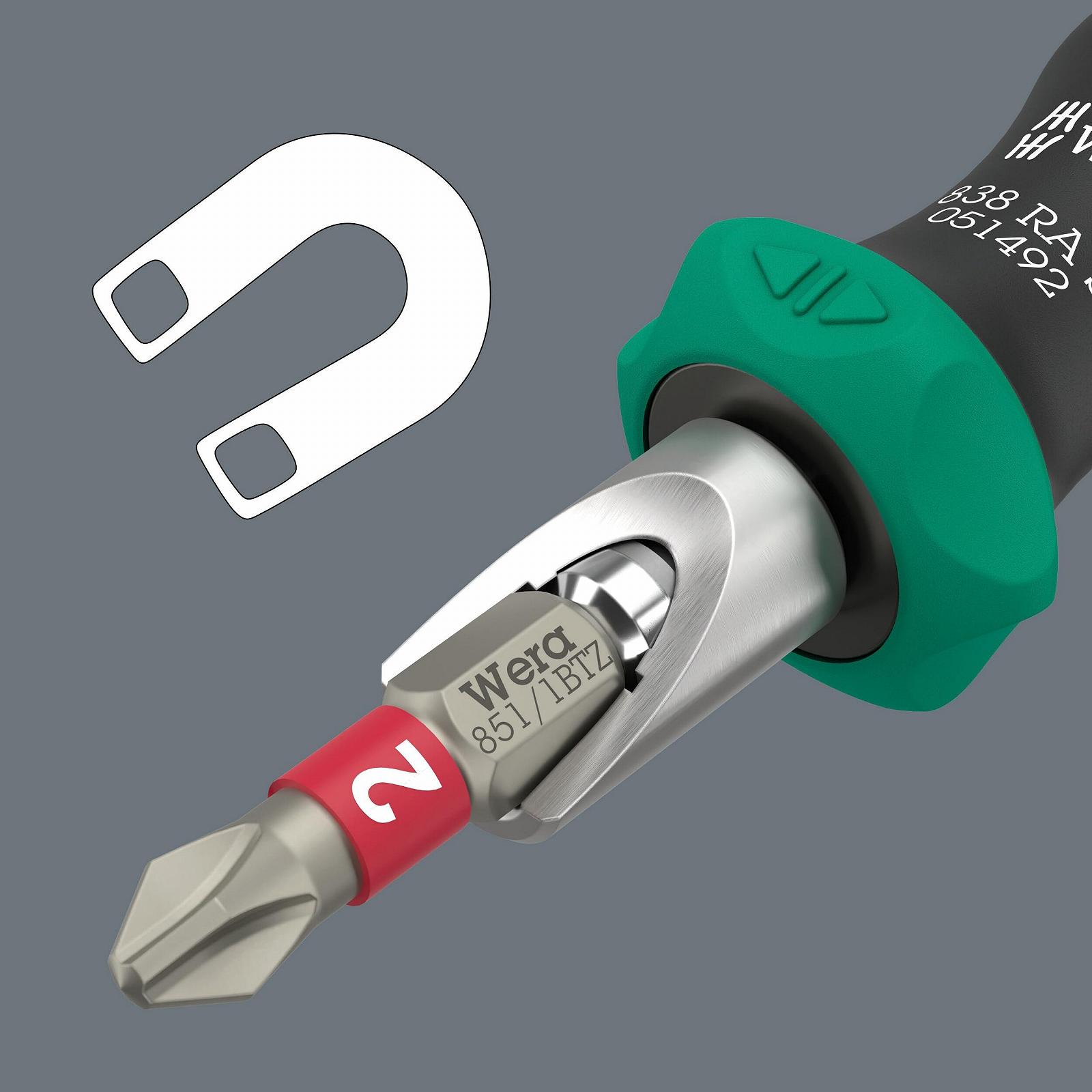 Набор отверток с трещоткой Wera Kraftform Kompakt 838 RA S 05051060001 14 предметов, фото №6 Набор отверток с трещоткой Wera Kraftform Kompakt 838 RA S 05051060001 14 предметов, фото №6