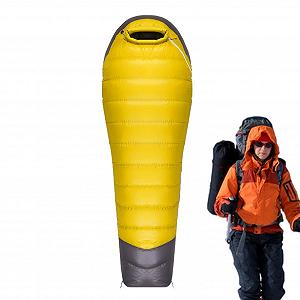 Спальный мешок Ultralight Compact Mummy Зимний Пуховый Серый - Фото 1