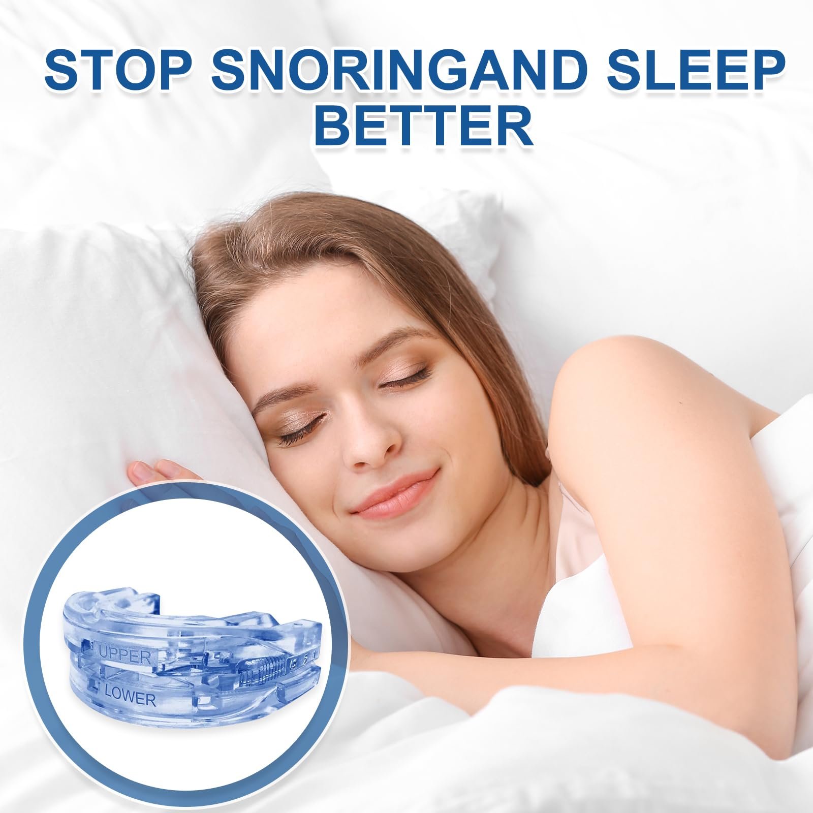 Ночная шина от храпа для зубов, защита от скрежета зубами., фото №3