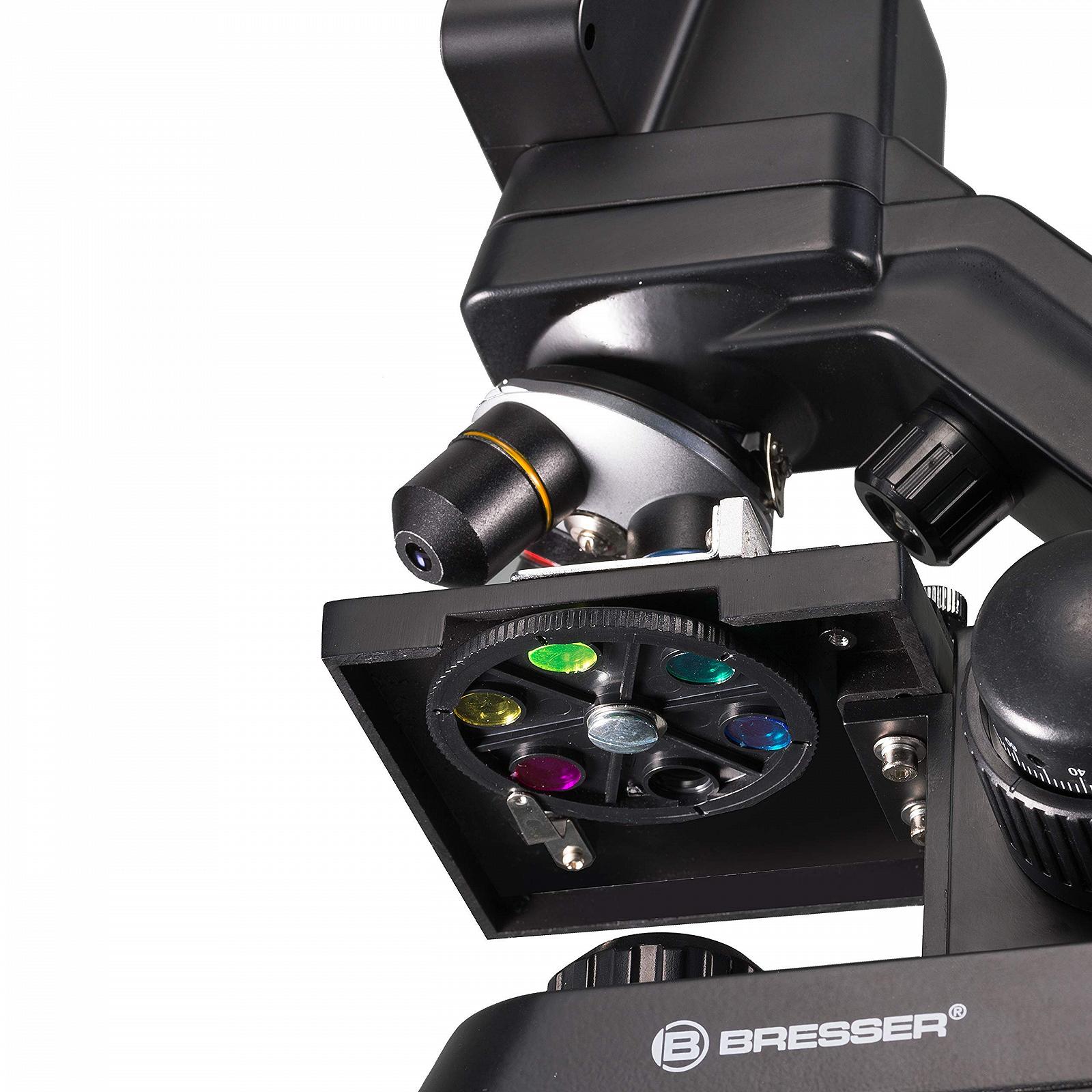 Микроскоп Bresser Biolux Touch 5 MP LCD для школы и хобби с механическим координатным столиком, HDMI, USB, SD подключением, фото №7