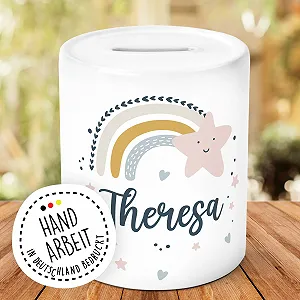 Скарбничка Pagma Druck Веселка Дитяча Персоналізована Керамічна synthetic.ua - Фото 1