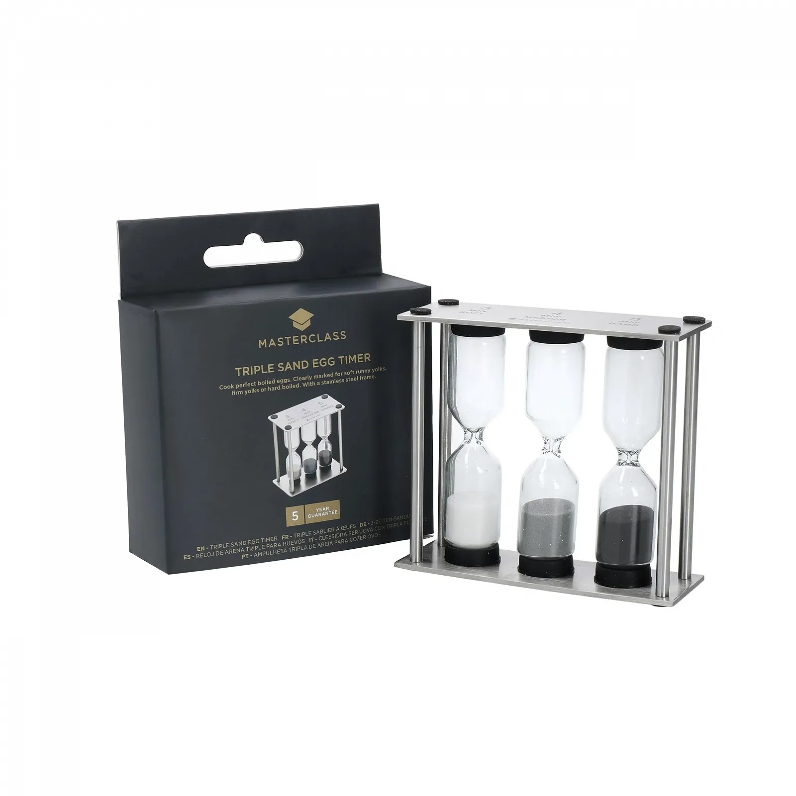 Потрійний пісочний годинник Kitchen Craft Master Class Professional Stainless Steel, фото №4