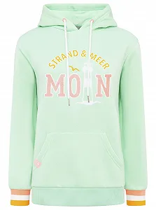 Худі Zwillingsherz Maritime Повсякденний Довгий рукав Бавовна Поліестер Звичайний крій Довжина до стегон - Фото 1