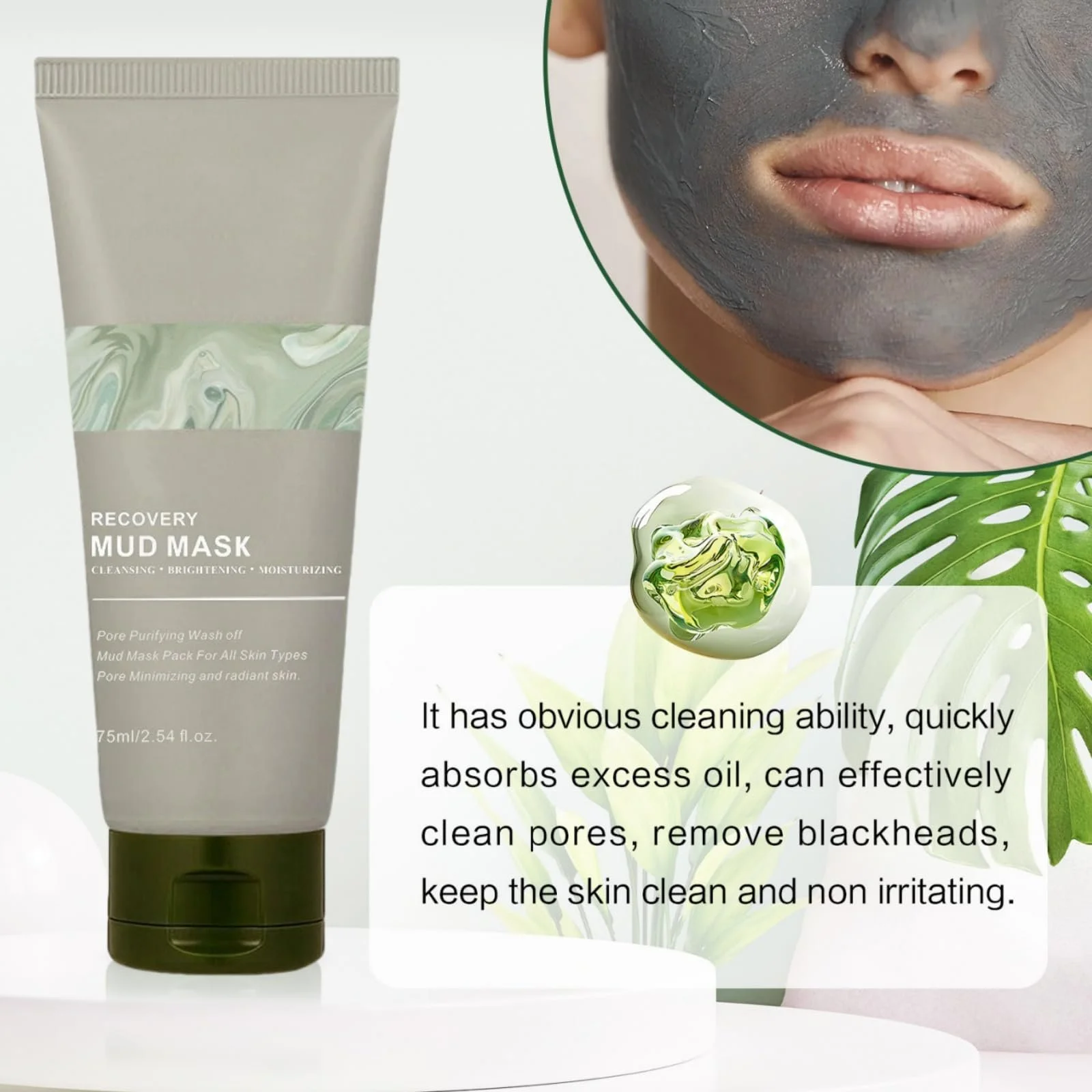 Маска для лица Восстановление, для чувствительной кожи, Грязевая маска, Питание Mu/dMask Re/Lief, для глубокого очищения, Re/Lief Night Wrapping, фото №8