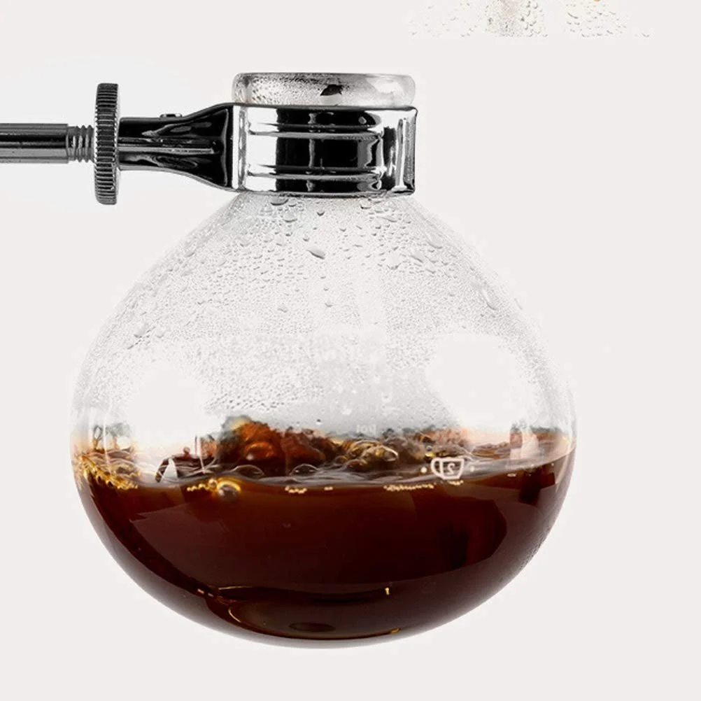 Сифонная кофеварка ручная, термостойкое стекло, вакуумная капельная система, фото №6