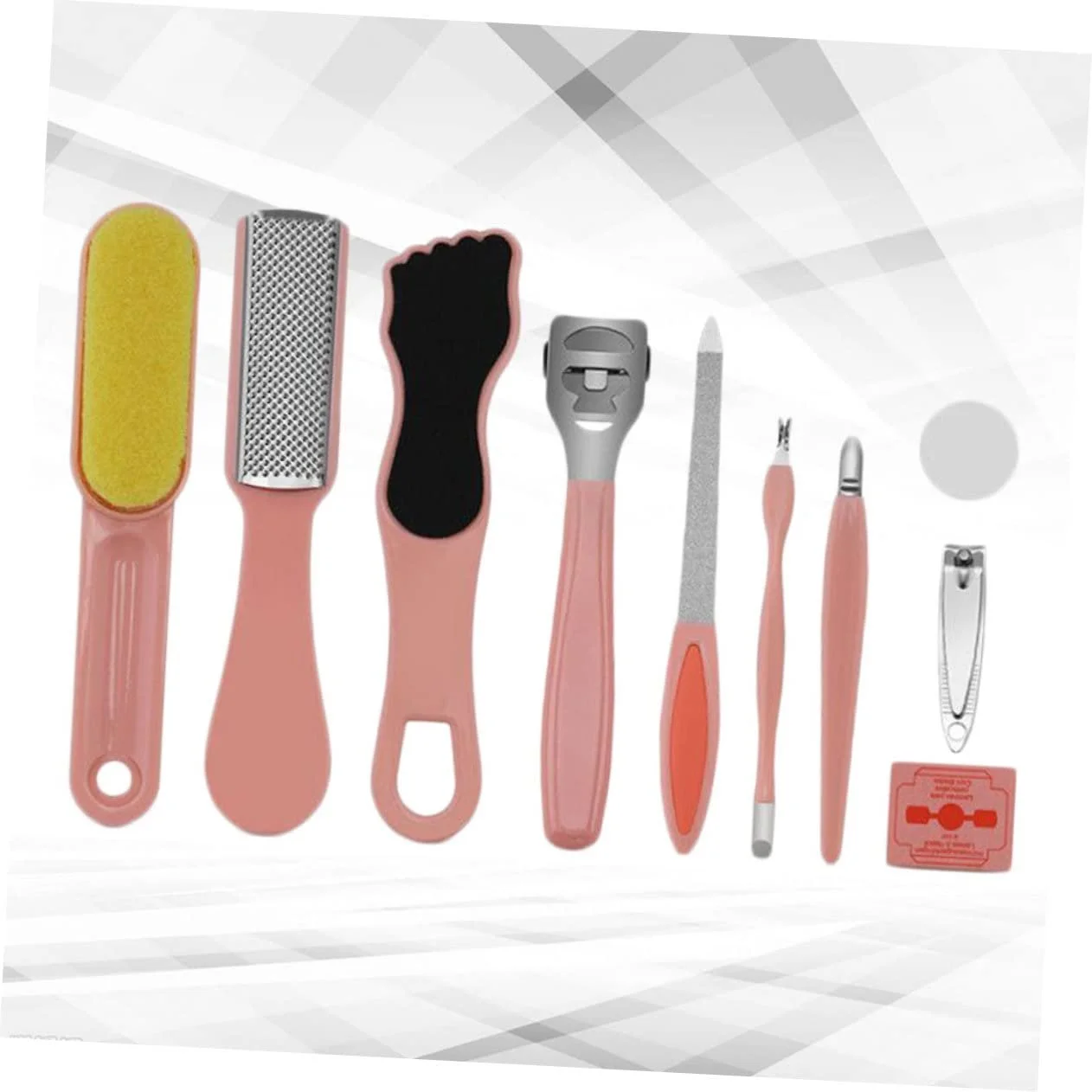 Набор инструментов для педикюра WRITWAA 10 штук, розовый, фото №4 Набор инструментов для педикюра WRITWAA 10 штук, розовый, фото №4