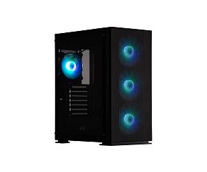 2E Gaming Корпус Virtus Neo G3301N без БЖ 2xUSB3.0, 1xUSB2.0, 3x140мм ARGB 1x120мм VGA 340мм LCS ready контролер з пультом TG Side Panel ATX чорний synthetic.ua - Фото 1