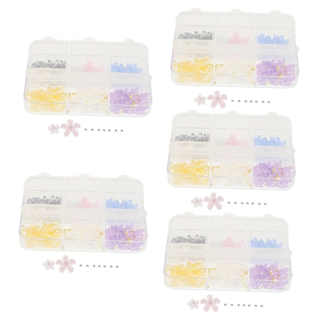 Украшения для ногтей Цветы Разноцветные, фото №1