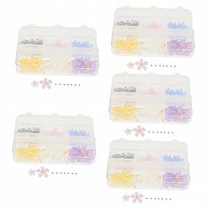 Прикраси для нігтів Квіти Різнокольорові - Фото 1