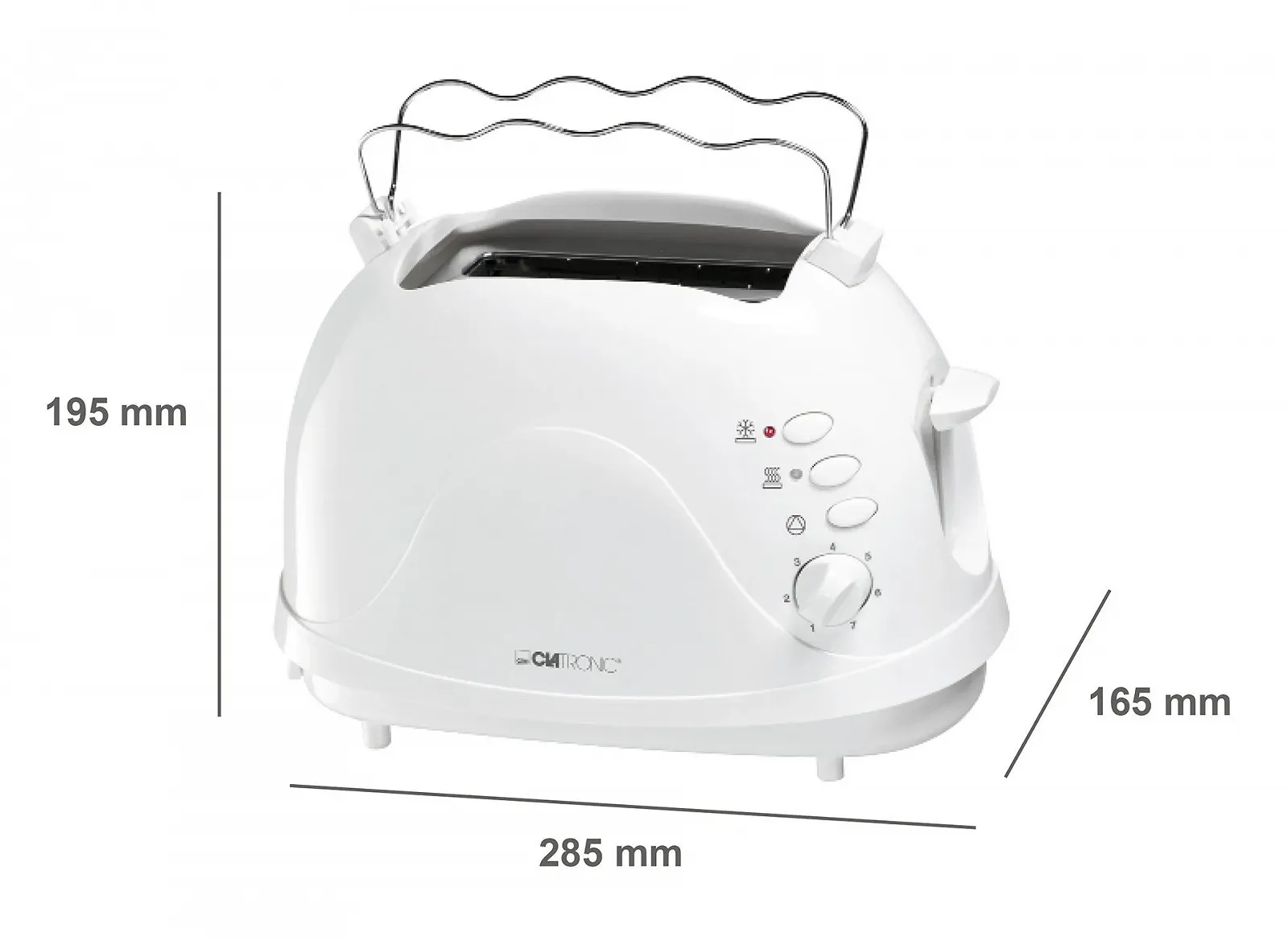 Тостер Clatronic TA 3565 білий, фото №5