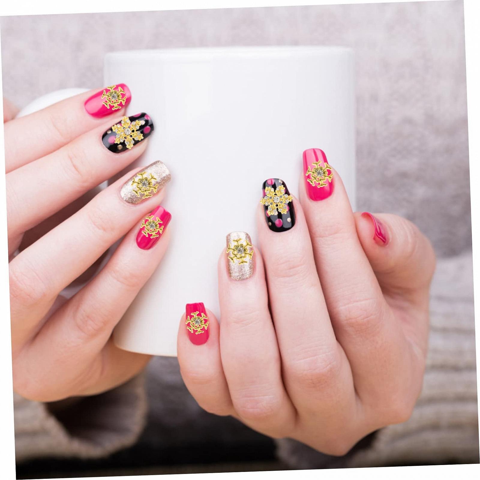 Украшение для ногтей Снежинка 40 шт., фото №2