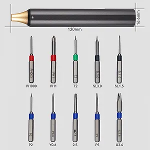 Набір викруток Precision 10-в-1 для електроніки окулярів годинників золото synthetic.ua - Фото 1